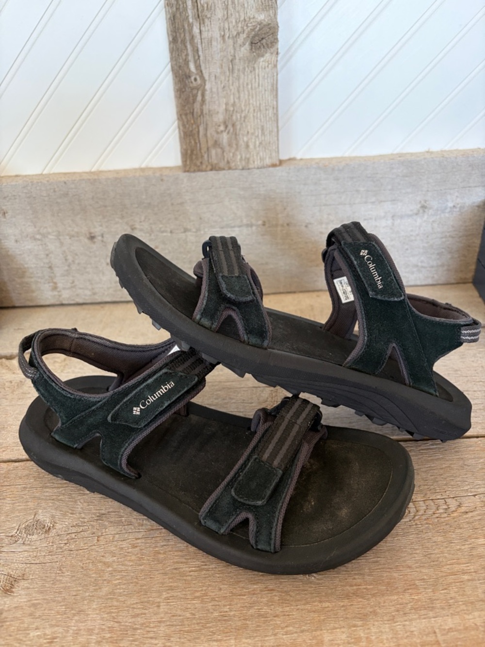 Columbia Black Suede Strap Hiking Outdoor Sandals- Trailstorm